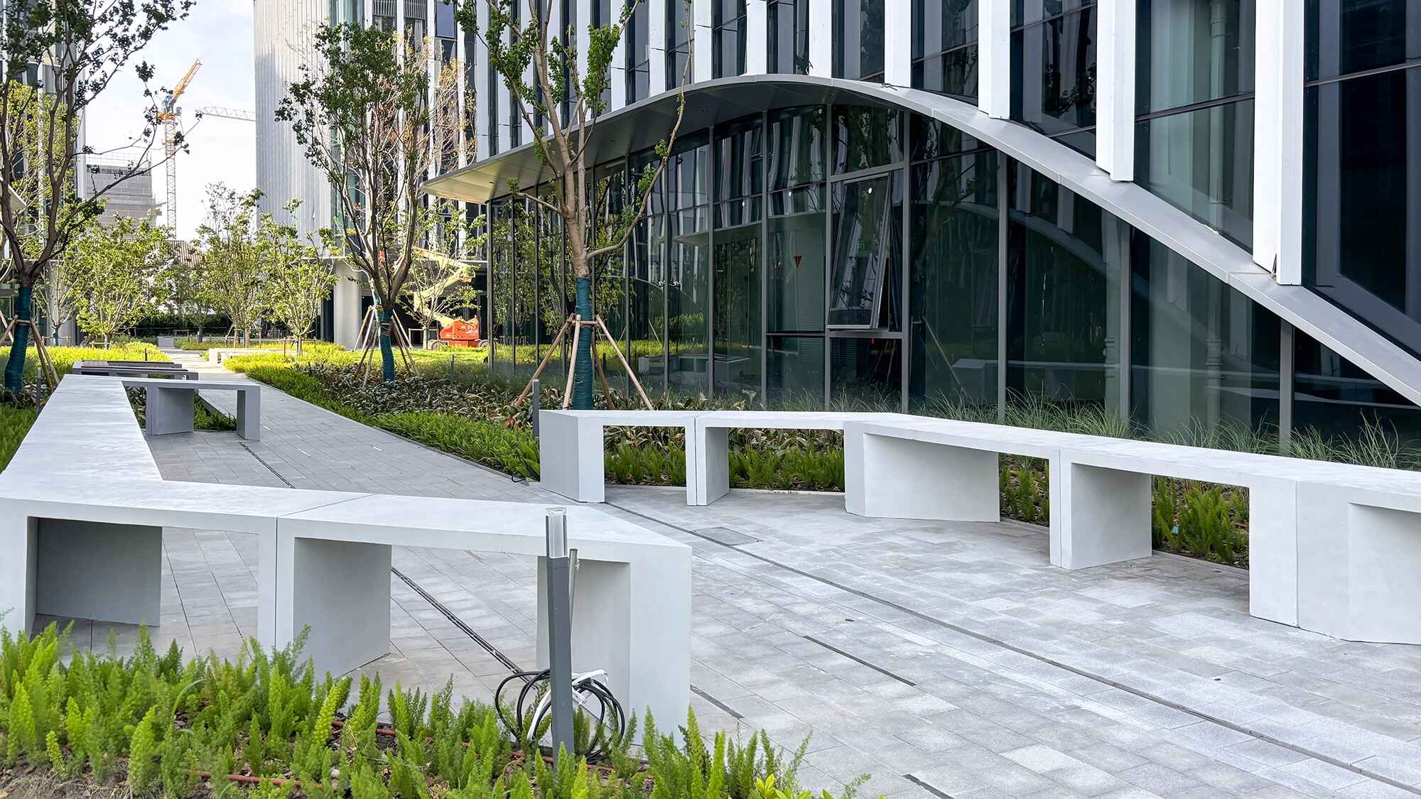 上海科技绿洲园区景观坐凳