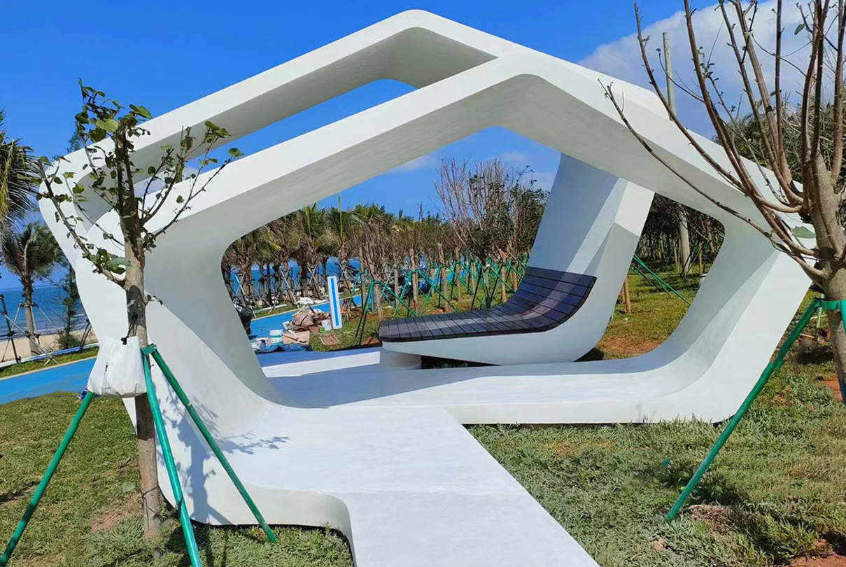 海南透光混凝土凉亭